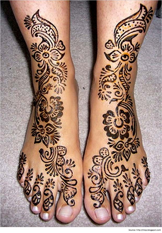 14 Stunning Arabic Henna Designs For The Feet Bbstyles Net