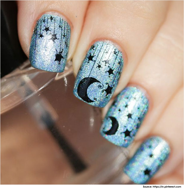 star-and-moon-nail-art