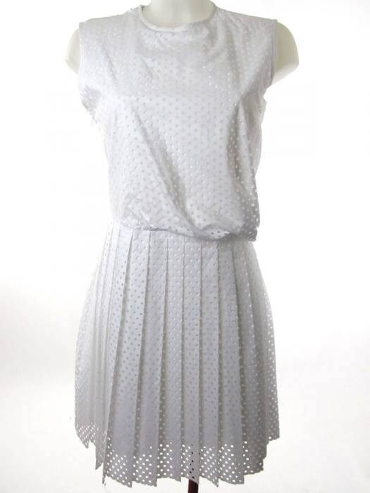 white-drape-pleat-dress