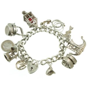 silver charm bracelet