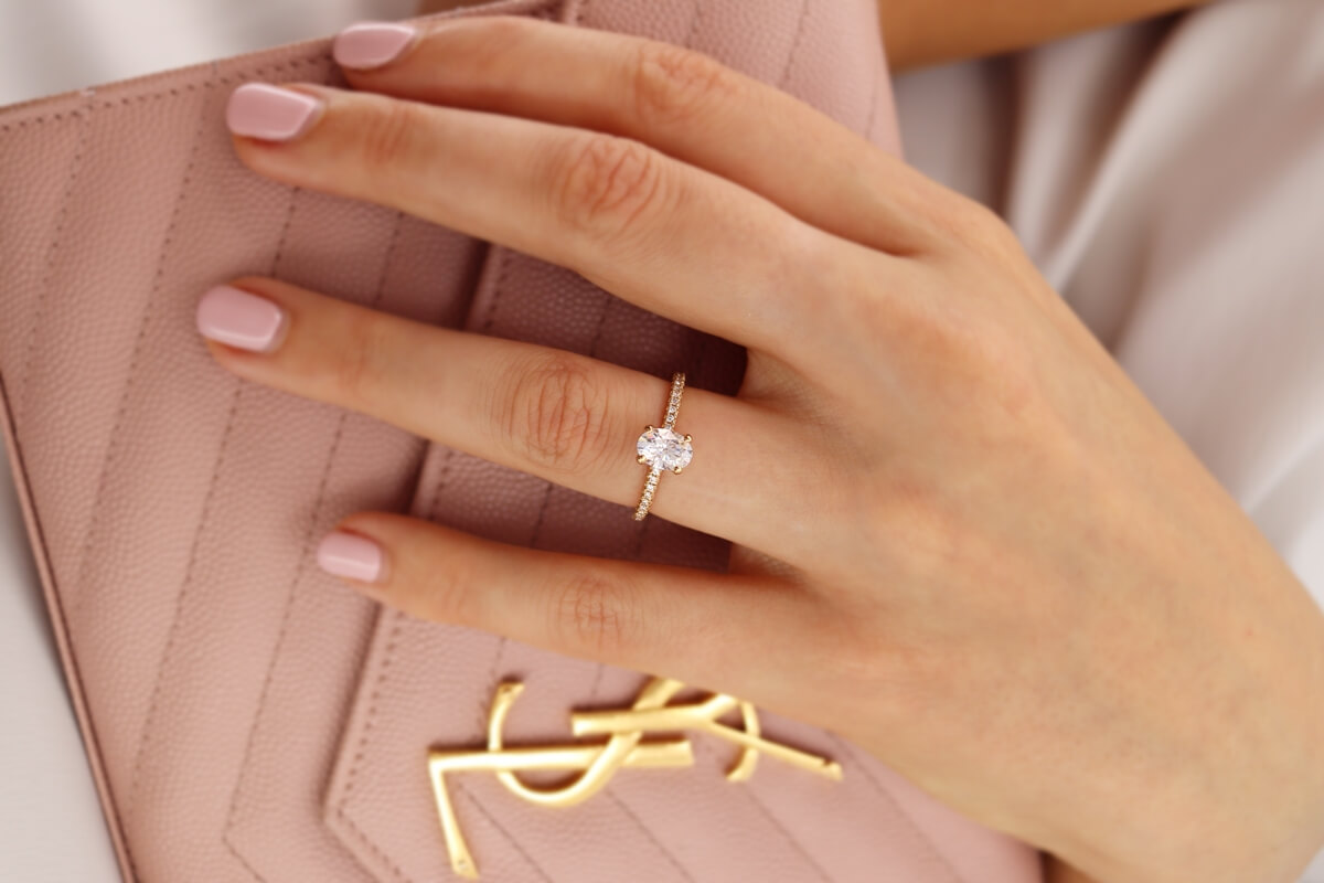 Mined Diamond Alternative Engagement Rings